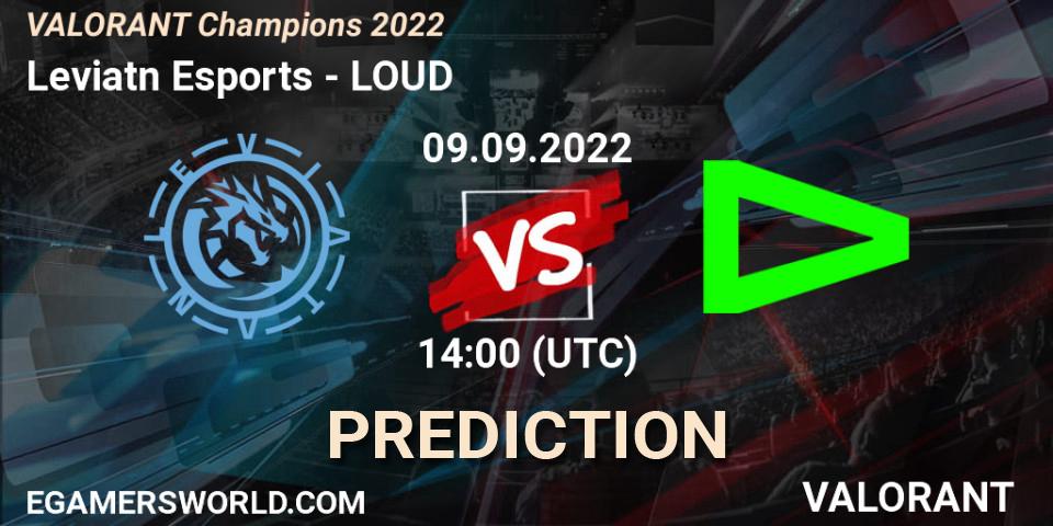 Leviatán Esports vs LOUD: Match Prediction. 09.09.22, VALORANT, VALORANT Champions 2022