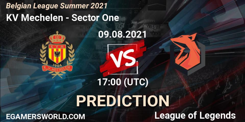 KV Mechelen vs Sector One: Match Prediction. 09.08.2021 at 17:00, LoL, Belgian League Summer 2021
