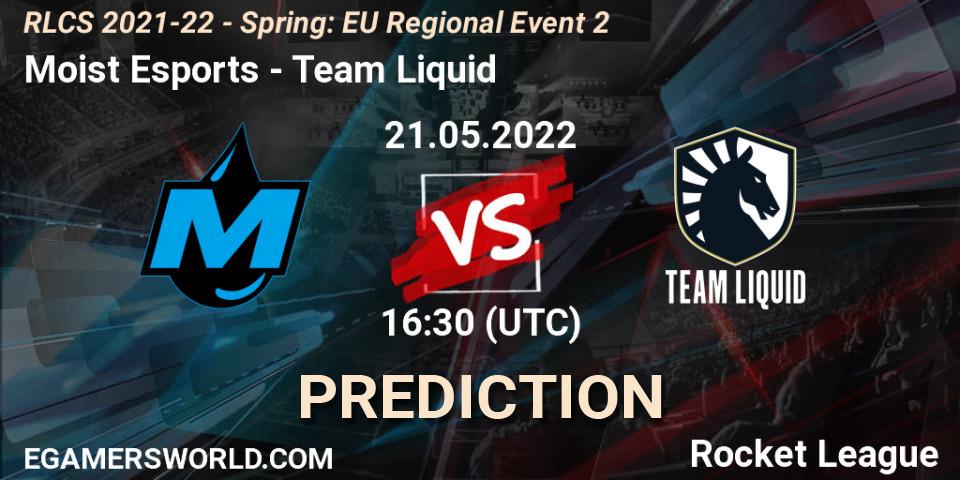 Moist Esports vs Team Liquid: Match Prediction. 21.05.2022 at 16:30, Rocket League, RLCS 2021-22 - Spring: EU Regional Event 2