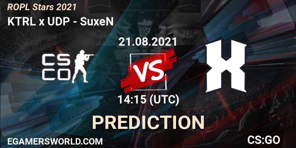 KTRL Knights vs SuxeN: Match Prediction. 21.08.2021 at 15:30, Counter-Strike (CS2), ROPL Stars 2021