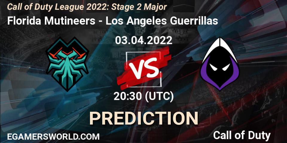 Florida Mutineers vs Los Angeles Guerrillas: Match Prediction. 03.04.22, Call of Duty, Call of Duty League 2022: Stage 2 Major