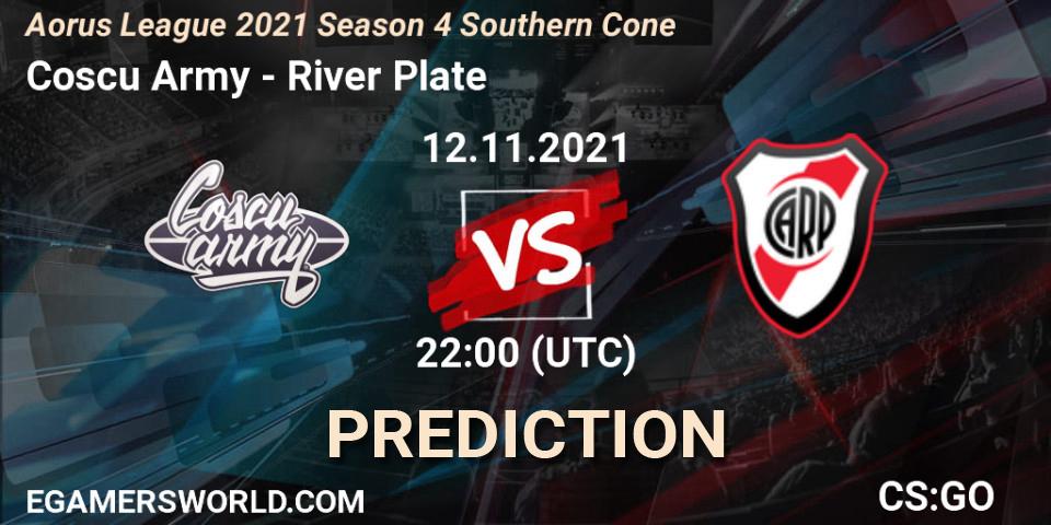 Coscu Army vs River Plate: Match Prediction. 12.11.2021 at 22:10, Counter-Strike (CS2), Aorus League 2021 Season 4 Southern Cone