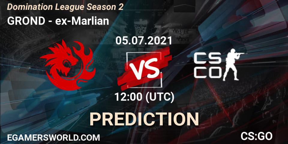 No Org vs ex-Marlian: Match Prediction. 05.07.2021 at 12:00, Counter-Strike (CS2), Domination League Season 2