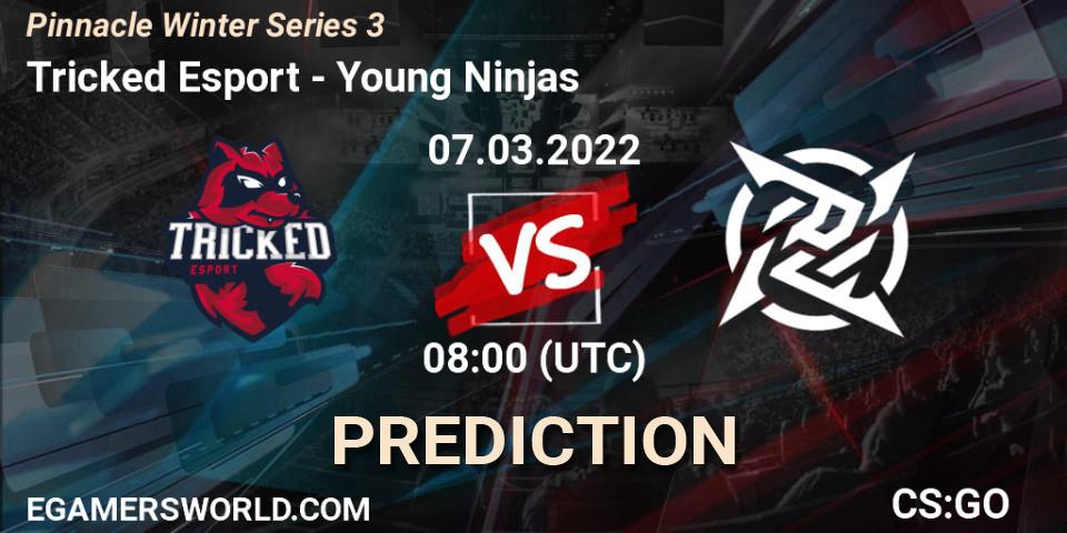Tricked Esport vs Young Ninjas: Match Prediction. 07.03.2022 at 08:00, Counter-Strike (CS2), Pinnacle Winter Series 3