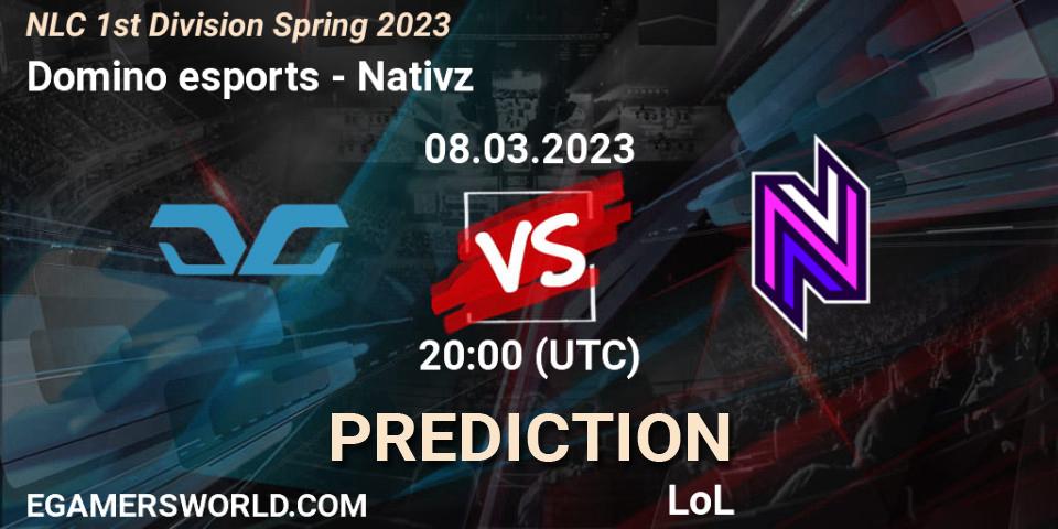 Domino esports vs Nativz: Match Prediction. 14.02.23, LoL, NLC 1st Division Spring 2023