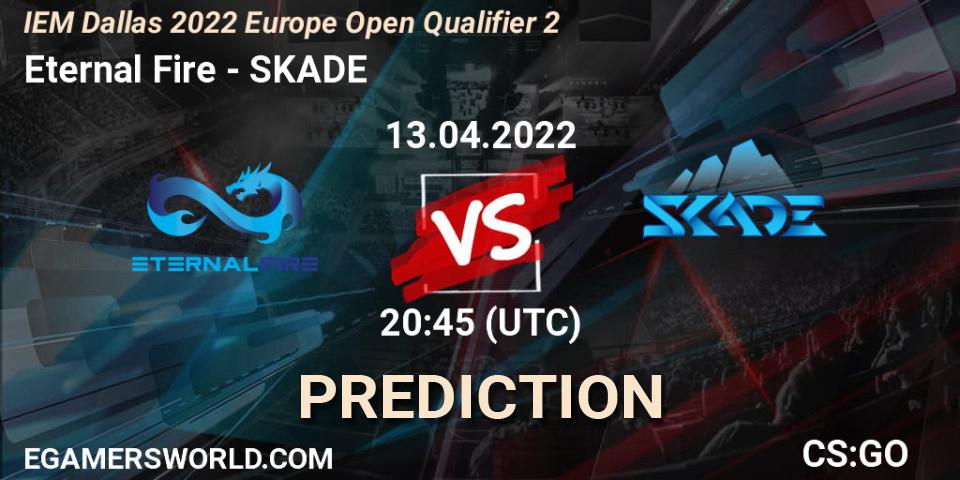 Eternal Fire vs SKADE: Match Prediction. 13.04.2022 at 20:45, Counter-Strike (CS2), IEM Dallas 2022 Europe Open Qualifier 2
