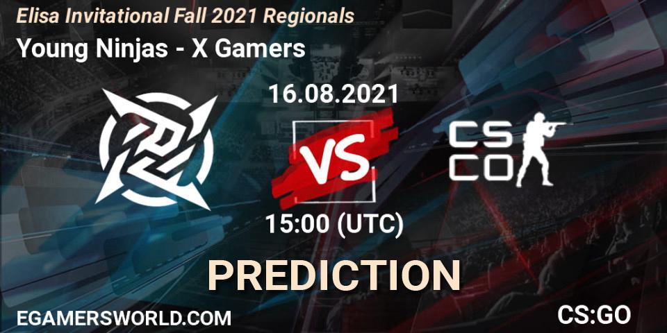 Young Ninjas vs X Gamers: Match Prediction. 16.08.2021 at 15:00, Counter-Strike (CS2), Elisa Invitational Fall 2021 Regionals