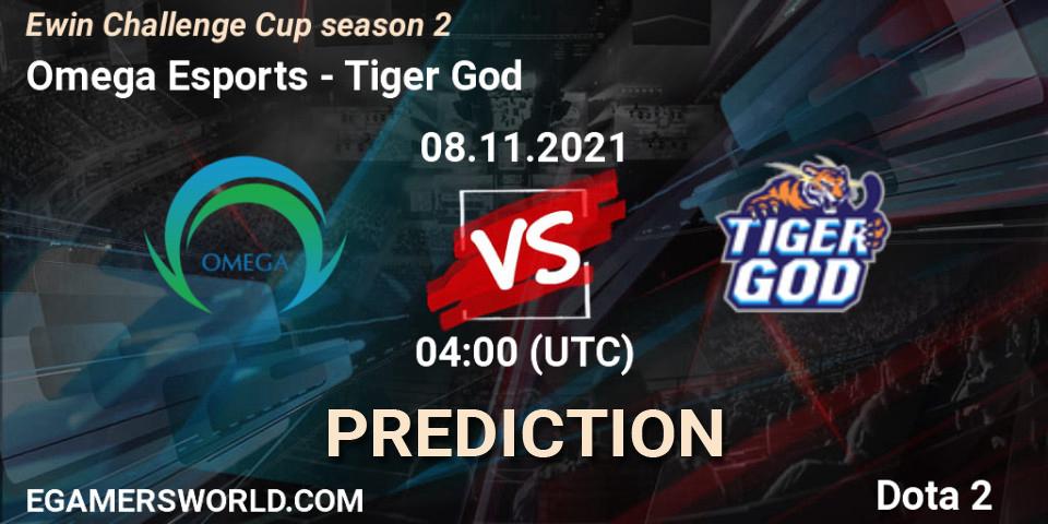 Omega Esports vs Tiger God: Match Prediction. 08.11.2021 at 04:12, Dota 2, Ewin Challenge Cup season 2