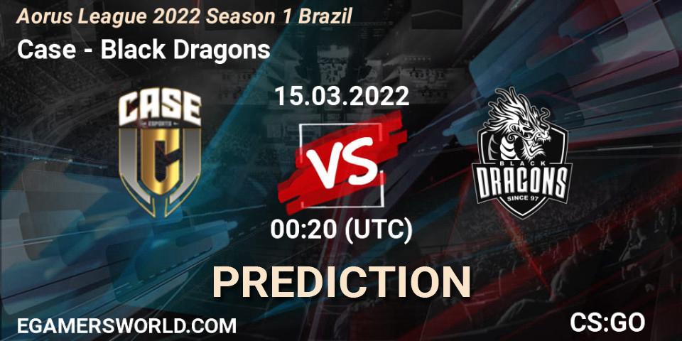 Case vs Black Dragons: Match Prediction. 15.03.2022 at 00:10, Counter-Strike (CS2), Aorus League 2022 Season 1 Brazil
