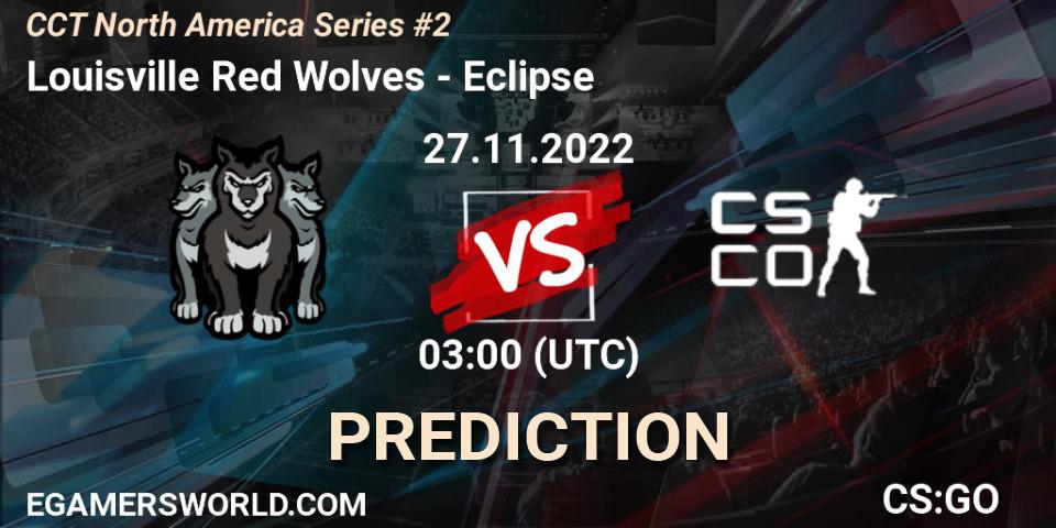 Louisville Red Wolves vs Eclipse: Match Prediction. 27.11.22, CS2 (CS:GO), CCT North America Series #2