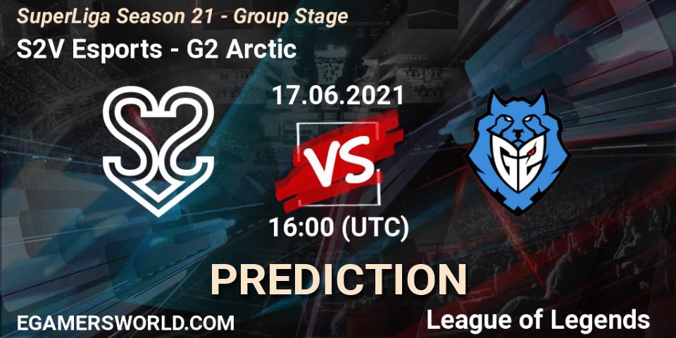S2V Esports vs G2 Arctic: Match Prediction. 17.06.2021 at 16:00, LoL, SuperLiga Season 21 - Group Stage 