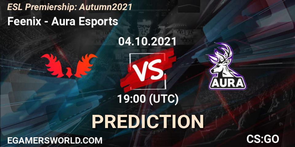 Feenix vs Aura Esports: Match Prediction. 04.10.2021 at 19:00, Counter-Strike (CS2), ESL Premiership: Autumn 2021