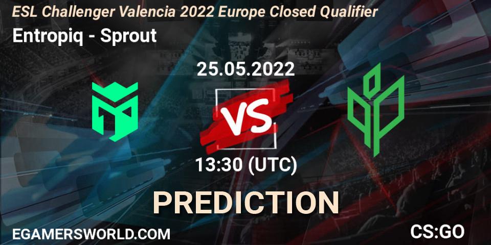 Entropiq vs Sprout: Match Prediction. 25.05.2022 at 13:30, Counter-Strike (CS2), ESL Challenger Valencia 2022 Europe Closed Qualifier