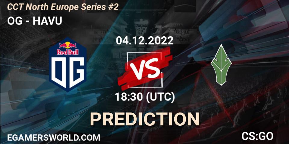 OG vs HAVU: Match Prediction. 04.12.2022 at 18:30, Counter-Strike (CS2), CCT North Europe Series #2