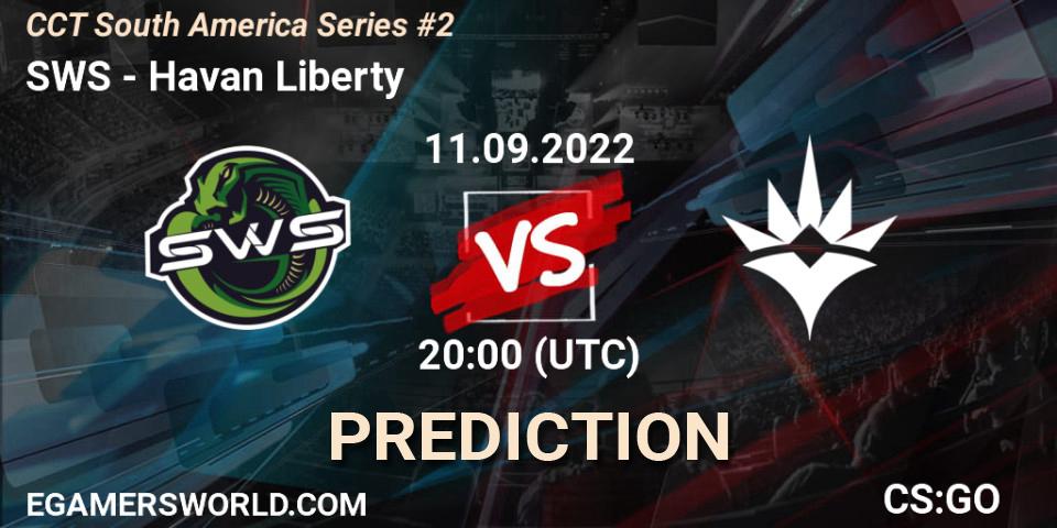 SWS vs Havan Liberty: Match Prediction. 11.09.2022 at 20:00, Counter-Strike (CS2), CCT South America Series #2