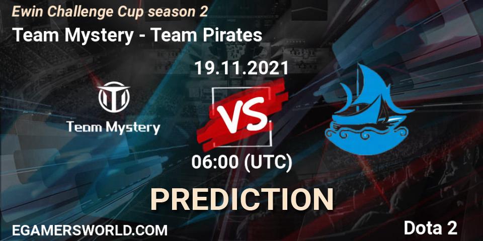 Team Mystery vs Team Pirates: Match Prediction. 19.11.2021 at 06:36, Dota 2, Ewin Challenge Cup season 2