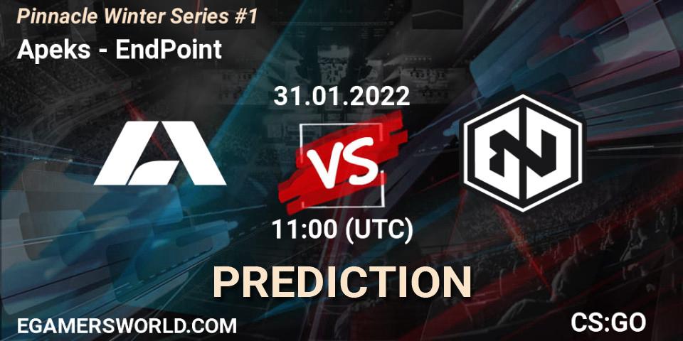 Apeks vs EndPoint: Match Prediction. 31.01.2022 at 11:00, Counter-Strike (CS2), Pinnacle Winter Series #1