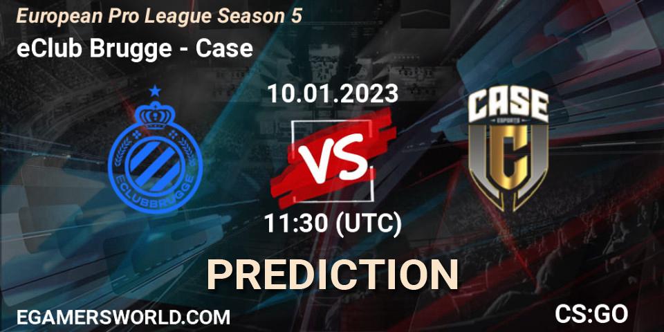 eClub Brugge vs Case: Match Prediction. 10.01.2023 at 12:30, Counter-Strike (CS2), European Pro League Season 5