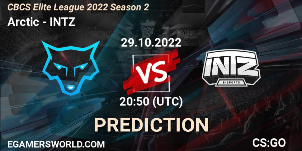 Arctic vs INTZ: Match Prediction. 29.10.22, CS2 (CS:GO), CBCS Elite League 2022 Season 2