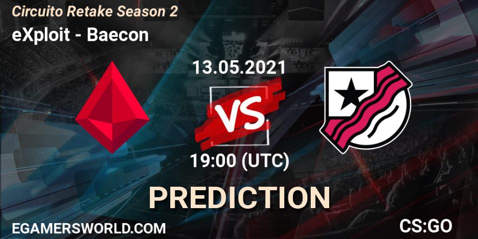 eXploit vs Baecon: Match Prediction. 13.05.21, CS2 (CS:GO), Circuito Retake Season 2