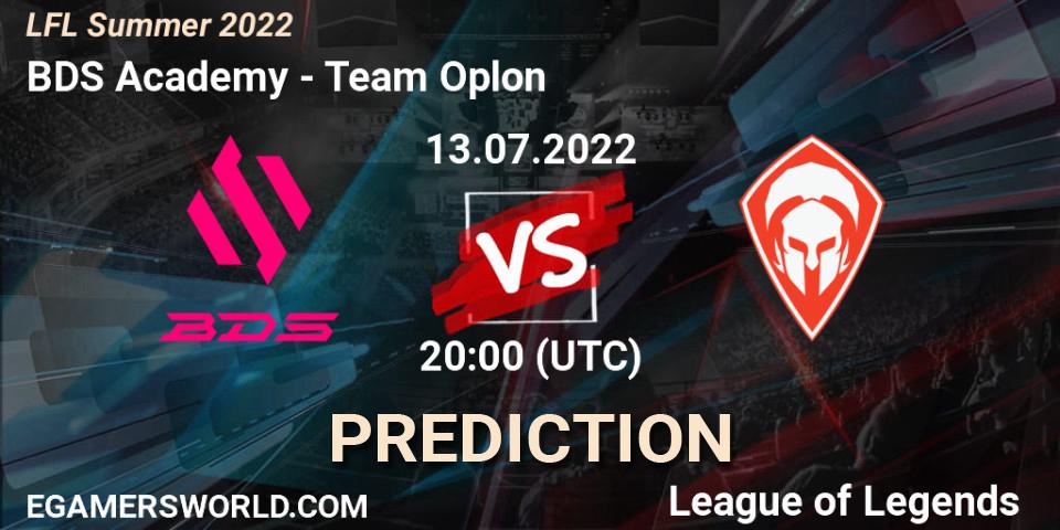 BDS Academy vs Team Oplon: Match Prediction. 13.07.2022 at 20:00, LoL, LFL Summer 2022