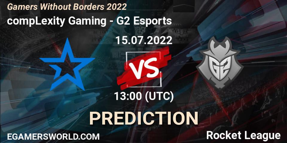 compLexity Gaming vs G2 Esports: Match Prediction. 15.07.2022 at 13:00, Rocket League, Gamers Without Borders 2022