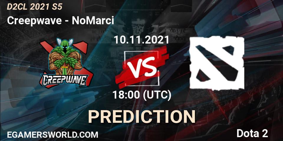 Creepwave vs NoMarci: Match Prediction. 10.11.2021 at 18:47, Dota 2, Dota 2 Champions League 2021 Season 5