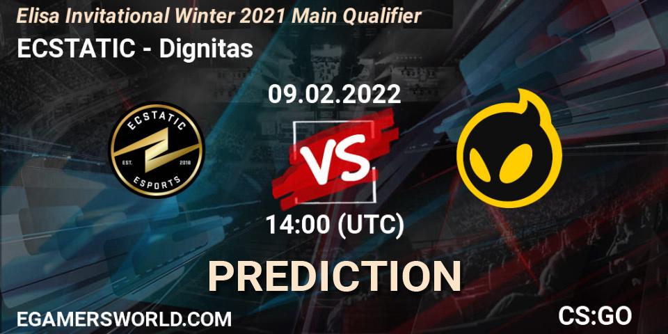 ECSTATIC vs Dignitas: Match Prediction. 09.02.2022 at 14:00, Counter-Strike (CS2), Elisa Invitational Winter 2021 Main Qualifier