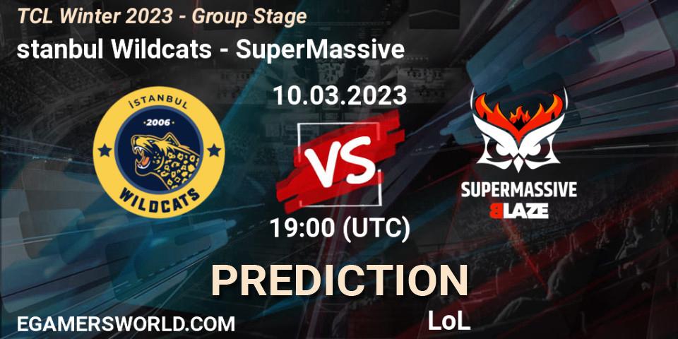 İstanbul Wildcats vs SuperMassive: Match Prediction. 17.03.23, LoL, TCL Winter 2023 - Group Stage