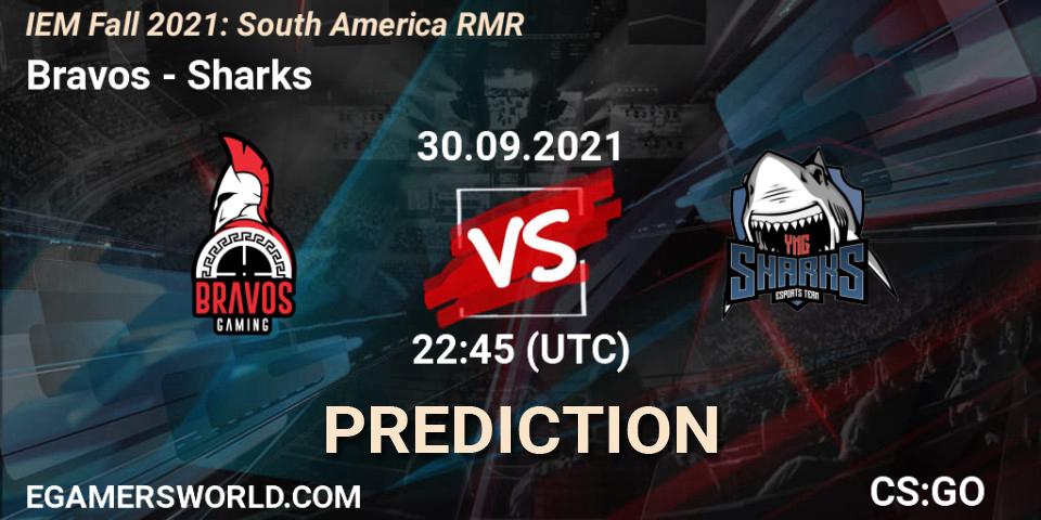 Bravos vs Sharks: Match Prediction. 30.09.2021 at 23:10, Counter-Strike (CS2), IEM Fall 2021: South America RMR