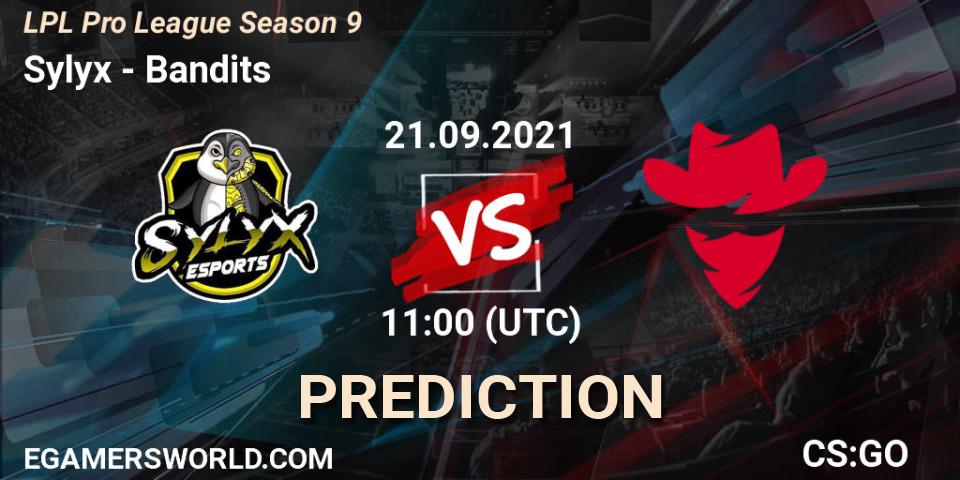 Sylyx vs Bandits: Match Prediction. 21.09.2021 at 11:45, Counter-Strike (CS2), LPL Pro League 2021 Season 3