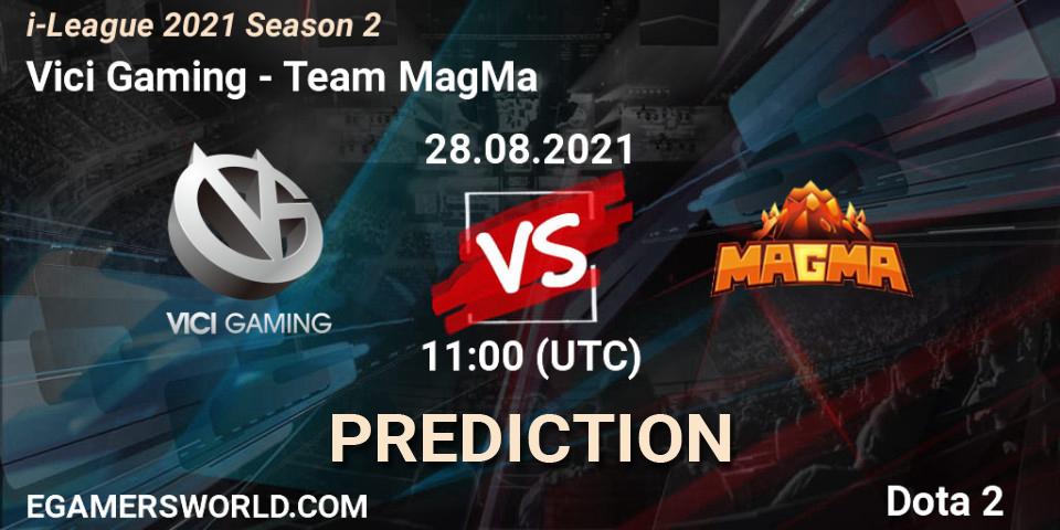 Vici Gaming vs Team MagMa: Match Prediction. 28.08.2021 at 11:02, Dota 2, i-League 2021 Season 2