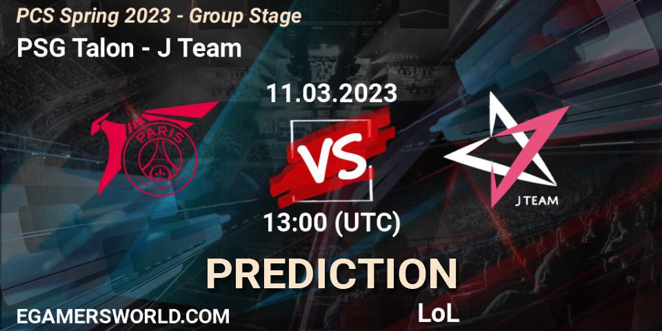 PSG Talon vs J Team: Match Prediction. 19.02.23, LoL, PCS Spring 2023 - Group Stage