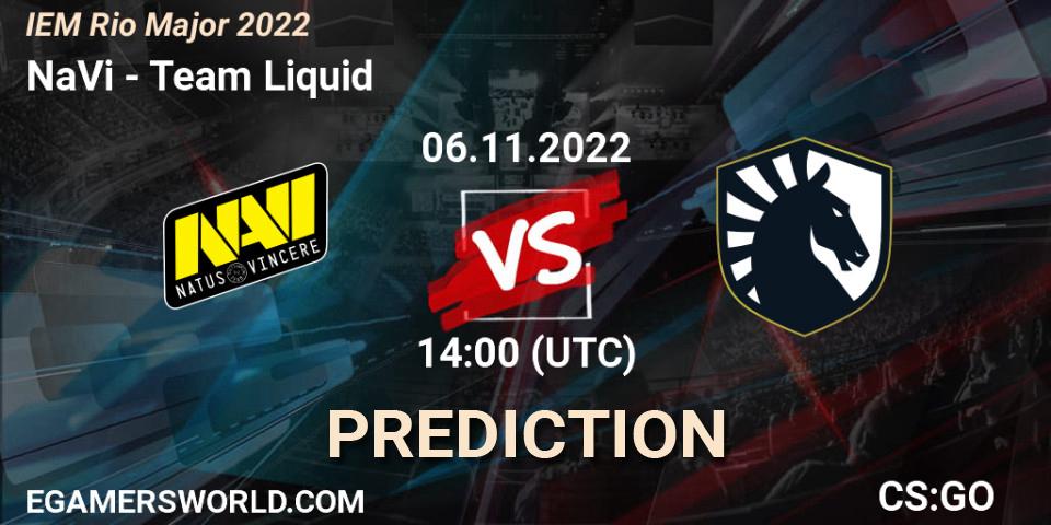 NaVi vs Team Liquid: Match Prediction. 06.11.22, CS2 (CS:GO), IEM Rio Major 2022