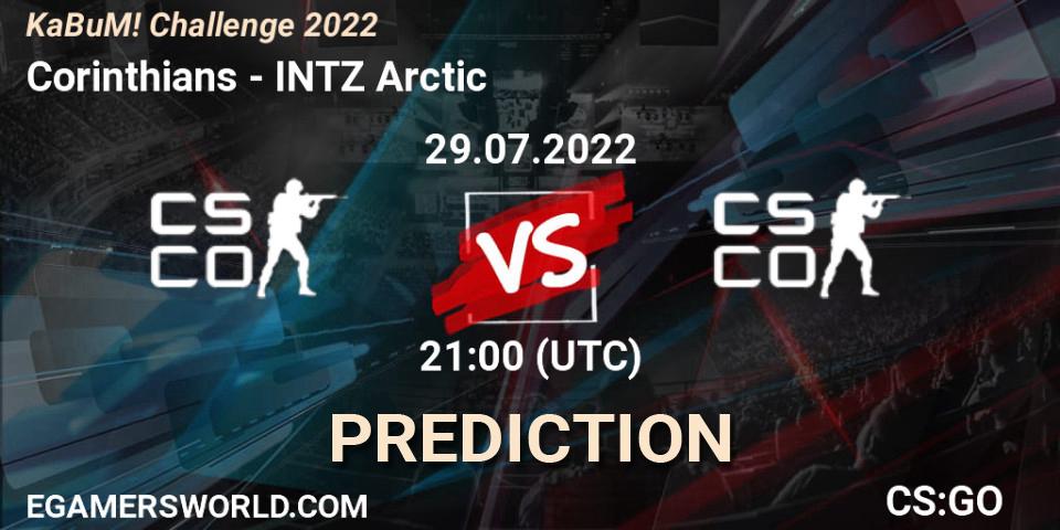 Corinthians vs INTZ Arctic: Match Prediction. 29.07.2022 at 21:00, Counter-Strike (CS2), KaBuM! Challenge 2022