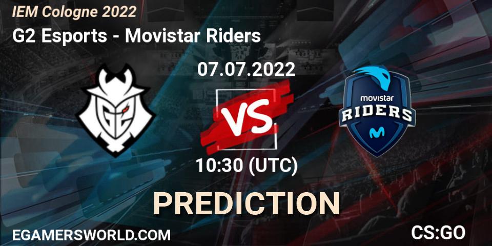 G2 Esports vs Movistar Riders: Match Prediction. 07.07.2022 at 10:30, Counter-Strike (CS2), IEM Cologne 2022