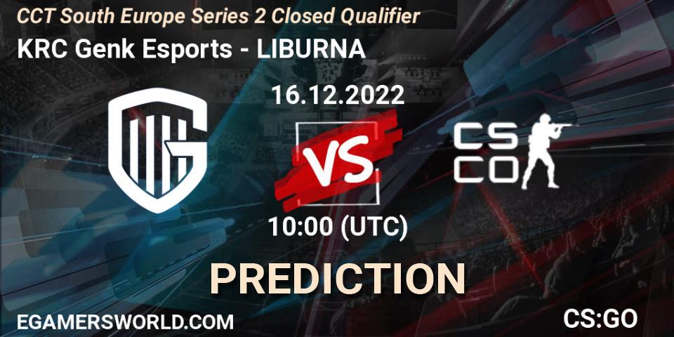 KRC Genk Esports vs LIBURNA: Match Prediction. 16.12.22, CS2 (CS:GO), CCT South Europe Series 2 Closed Qualifier
