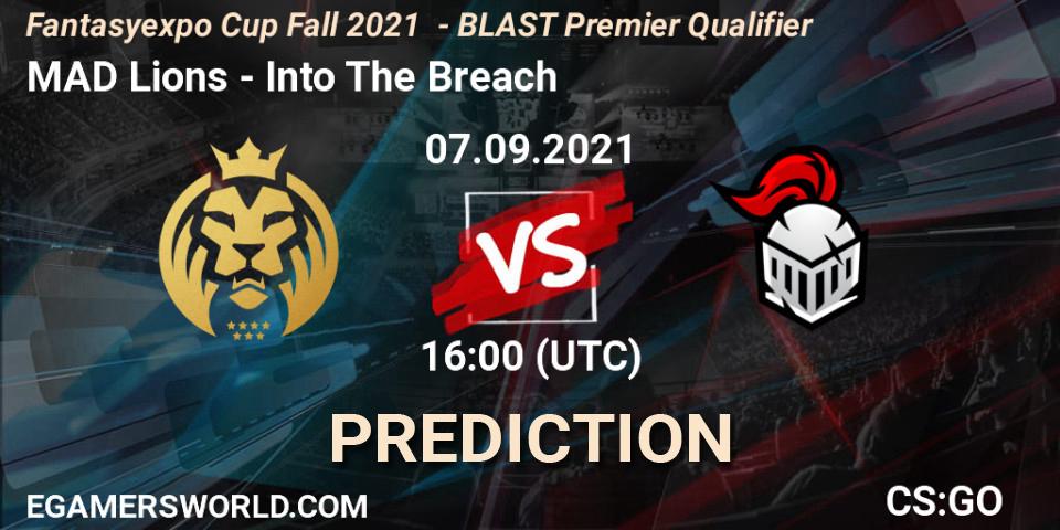 MAD Lions vs Into The Breach: Match Prediction. 07.09.2021 at 16:30, Counter-Strike (CS2), Fantasyexpo Cup Fall 2021 - BLAST Premier Qualifier