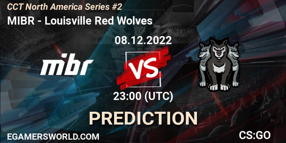 MIBR vs Louisville Red Wolves: Match Prediction. 09.12.22, CS2 (CS:GO), CCT North America Series #2