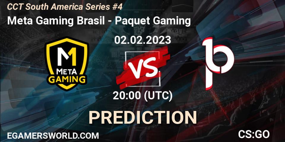 Meta Gaming Brasil vs Paquetá Gaming: Match Prediction. 02.02.23, CS2 (CS:GO), CCT South America Series #4