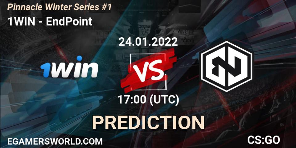 1WIN vs EndPoint: Match Prediction. 24.01.2022 at 17:00, Counter-Strike (CS2), Pinnacle Winter Series #1