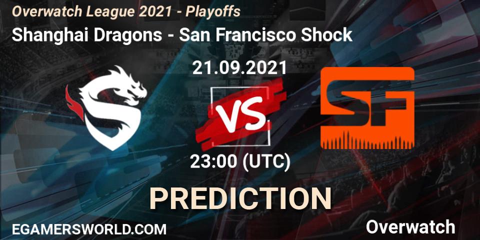 Shanghai Dragons vs San Francisco Shock: Match Prediction. 22.09.21, Overwatch, Overwatch League 2021 - Playoffs