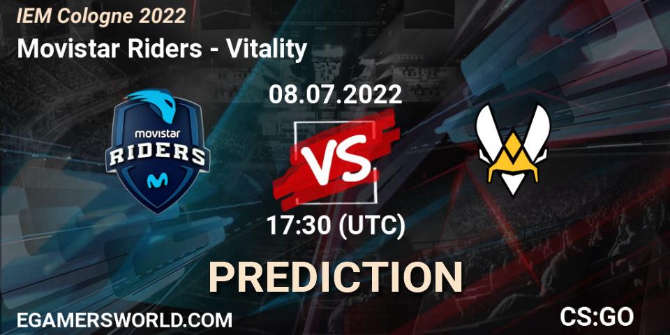 Movistar Riders vs Vitality: Match Prediction. 08.07.2022 at 17:30, Counter-Strike (CS2), IEM Cologne 2022