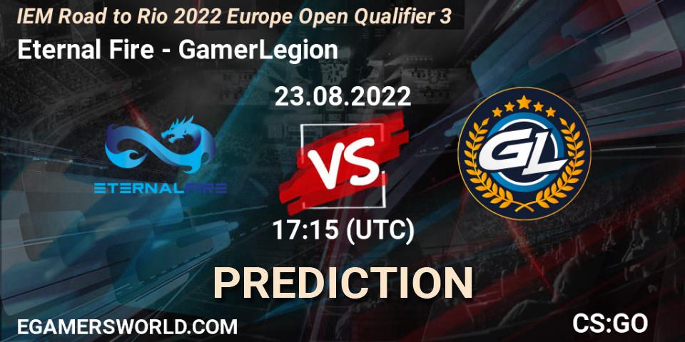 Eternal Fire vs GamerLegion: Match Prediction. 23.08.2022 at 17:15, Counter-Strike (CS2), IEM Road to Rio 2022 Europe Open Qualifier 3