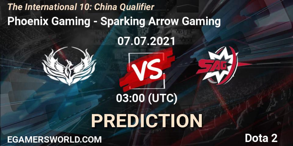 Phoenix Gaming vs Sparking Arrow Gaming: Match Prediction. 07.07.2021 at 07:38, Dota 2, The International 10: China Qualifier