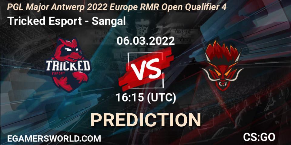Tricked Esport vs Sangal: Match Prediction. 06.03.2022 at 16:15, Counter-Strike (CS2), PGL Major Antwerp 2022 Europe RMR Open Qualifier 4