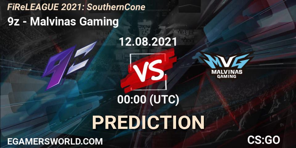 9z vs Malvinas Gaming: Match Prediction. 12.08.21, CS2 (CS:GO), FiReLEAGUE 2021: Southern Cone