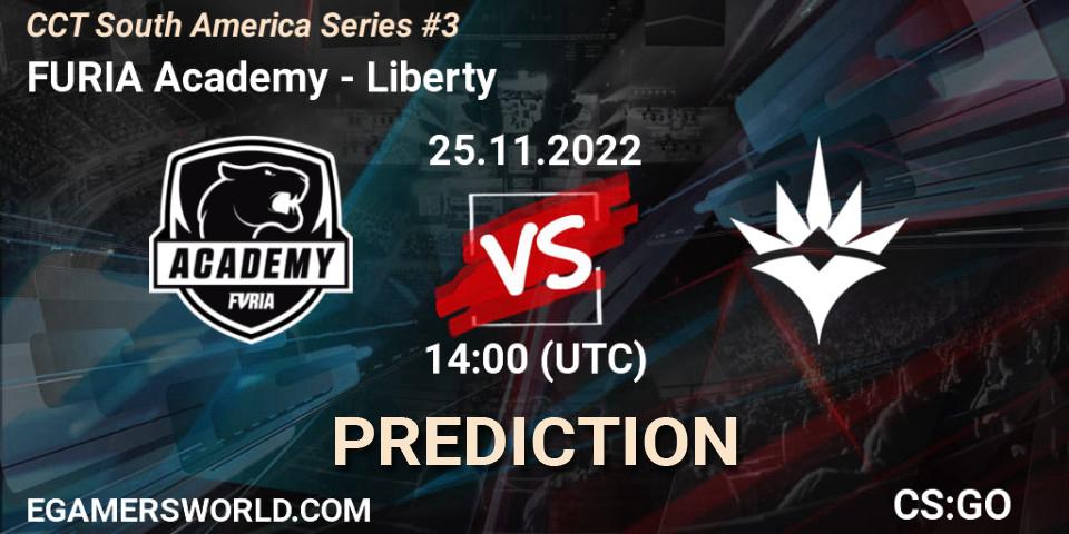FURIA Academy vs Liberty: Match Prediction. 25.11.22, CS2 (CS:GO), CCT South America Series #3