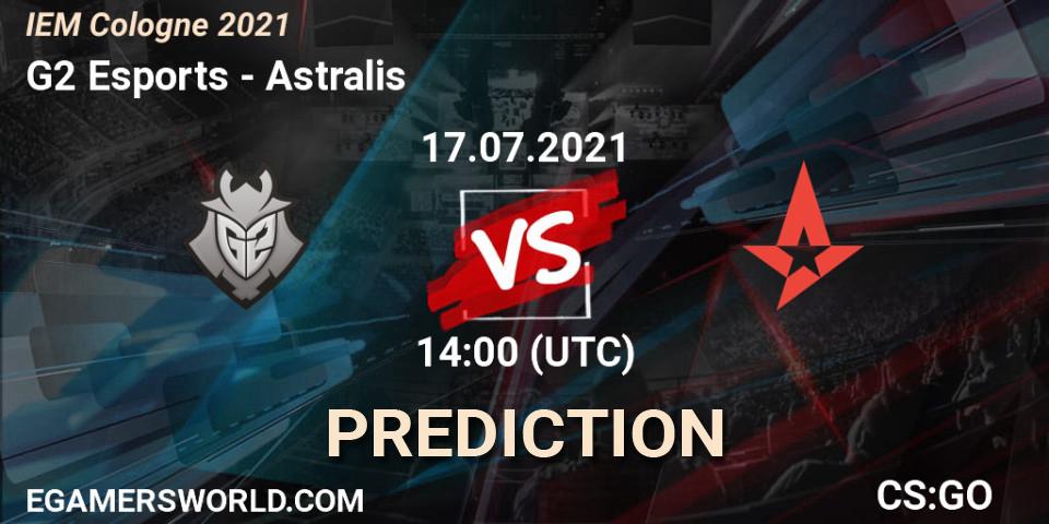 G2 Esports vs Astralis: Match Prediction. 17.07.2021 at 14:00, Counter-Strike (CS2), IEM Cologne 2021