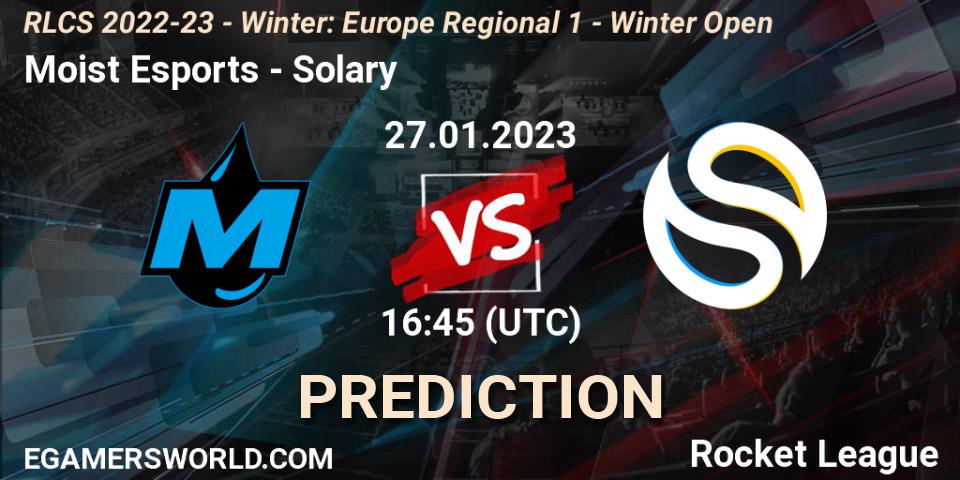 Moist Esports vs Solary: Match Prediction. 27.01.2023 at 16:45, Rocket League, RLCS 2022-23 - Winter: Europe Regional 1 - Winter Open